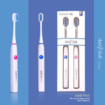 [칫솔나라] 치과환자용 애니픽 음파전동칫솔 아이앤아이(I&I)휴대용 전동칫솔 2P